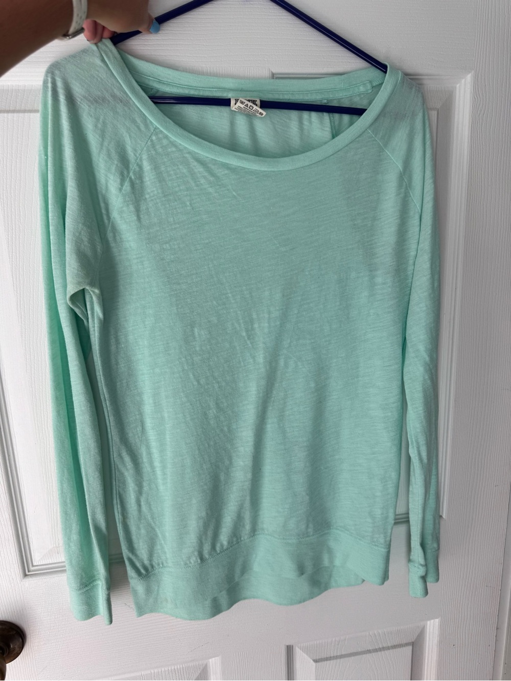 PINK Victoria's Secret Mint Green Lightweight Pullover